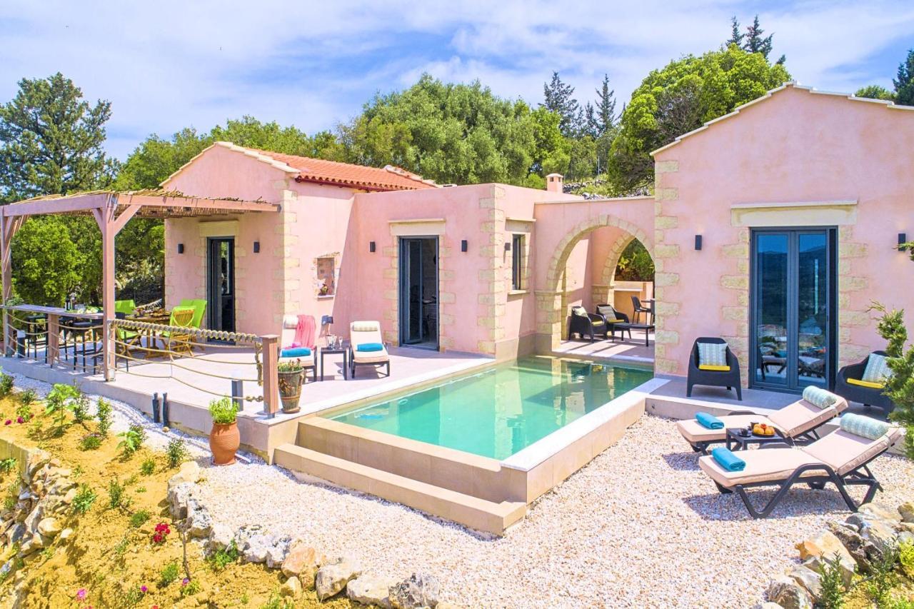 Villa Vardis Heated Pool Vryses Eksteriør bilde